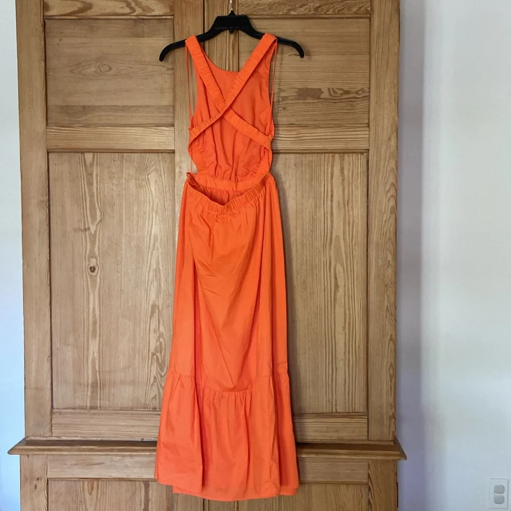 English Factory Orange Backless Dress - Picture 6 of 7